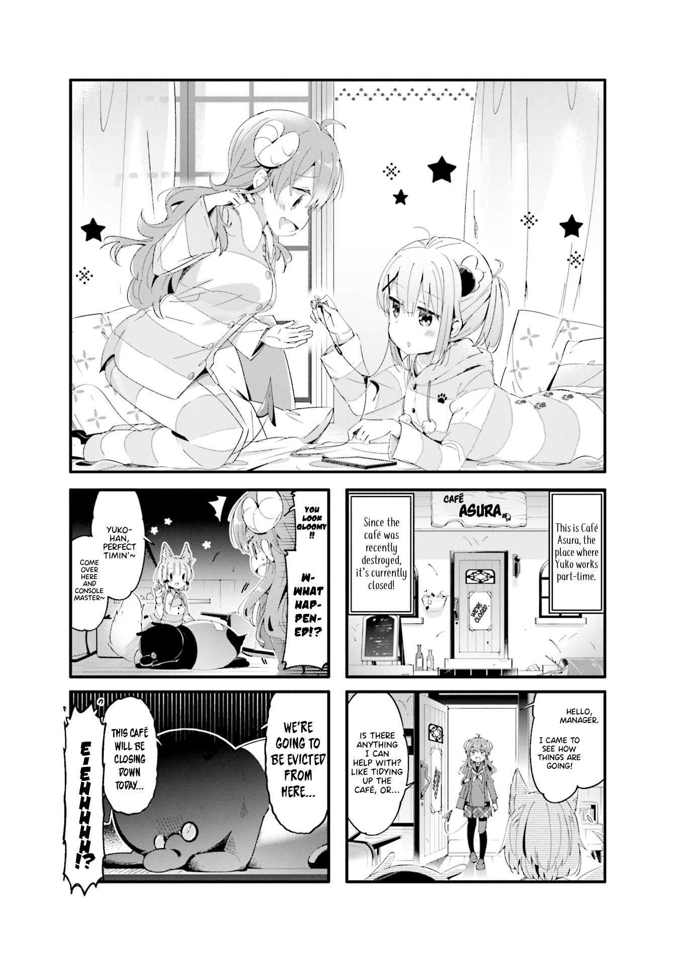 Machikado Mazoku chapter 60 page 1