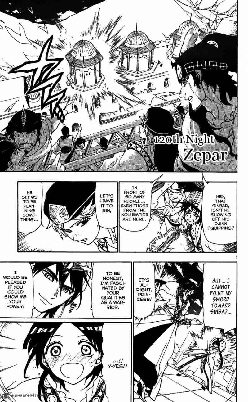 Magi - Labyrinth of Magic chapter 120 page 1