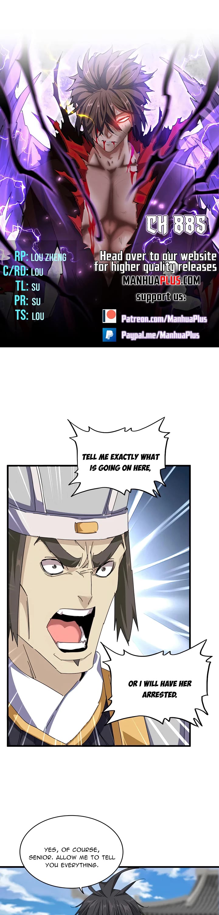 Magic Emperor chapter 885 page 1