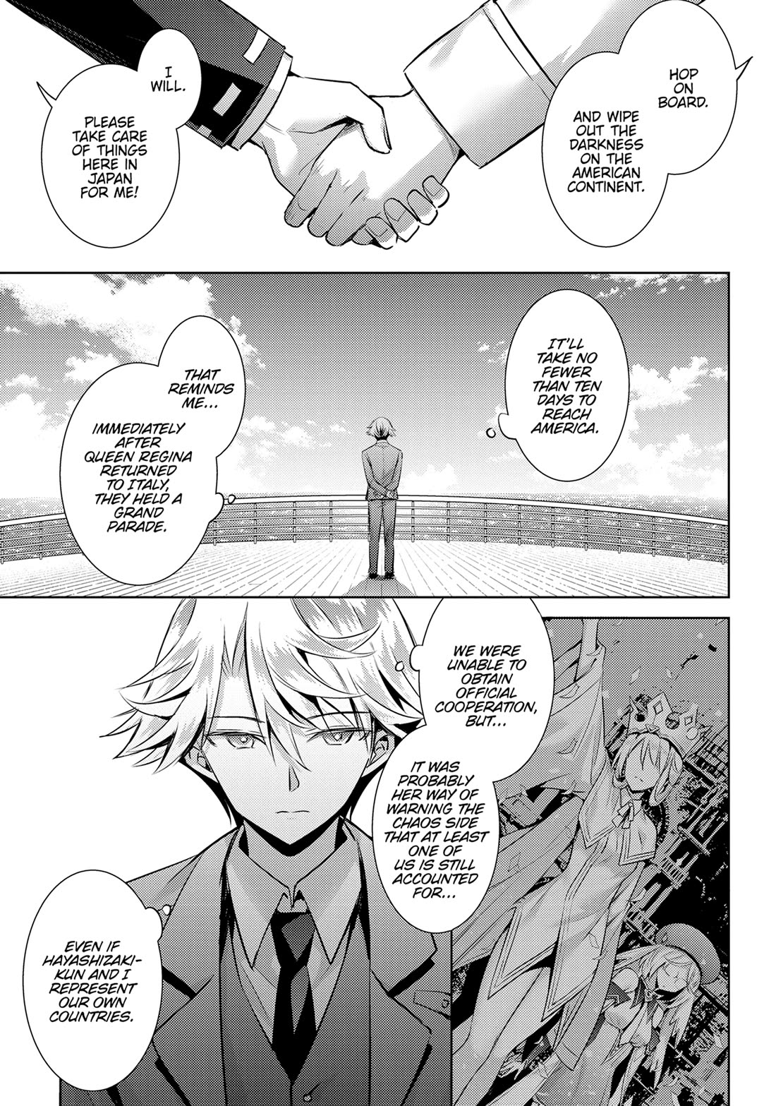 Magika no Kenshi to Shoukan Maou chapter 122 page 9