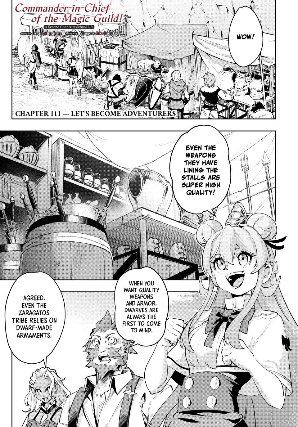 Master of the Magic Guild ~ Reborn and Starting Over Now for the Second Time at the Academy chapter 111 page 1