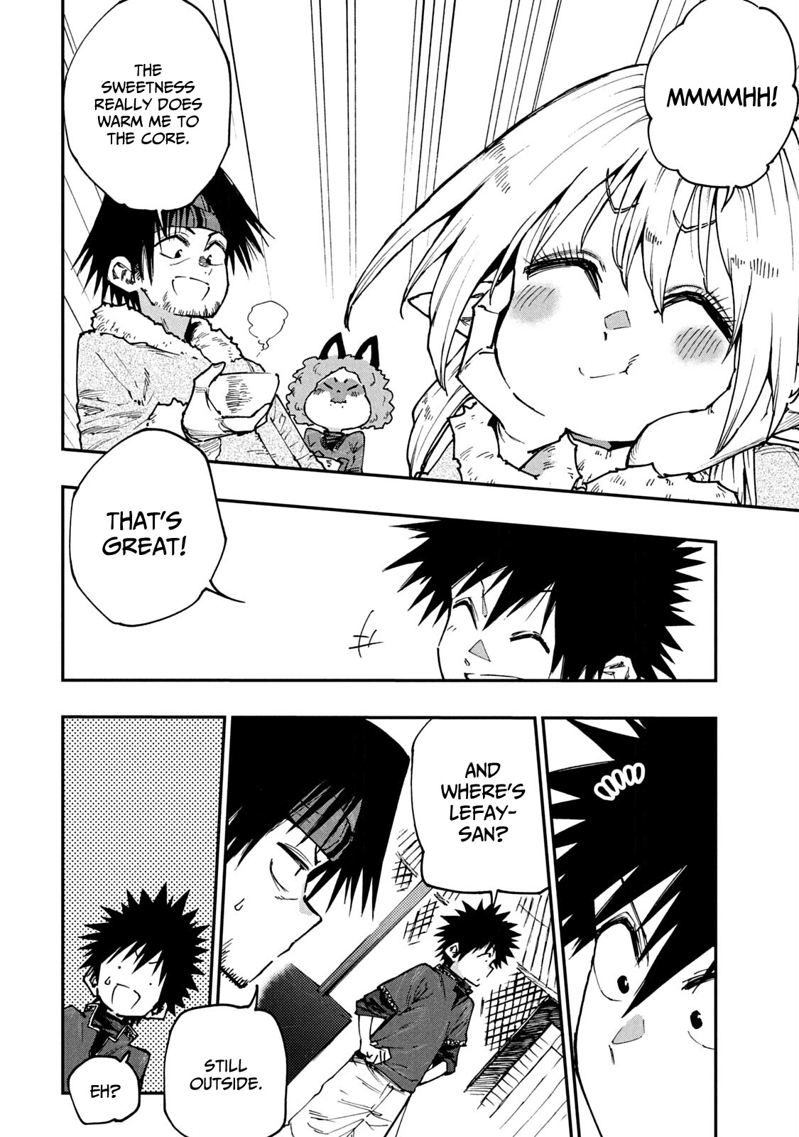 Mazumeshi Elf to Youbokugurashi chapter 58 page 6