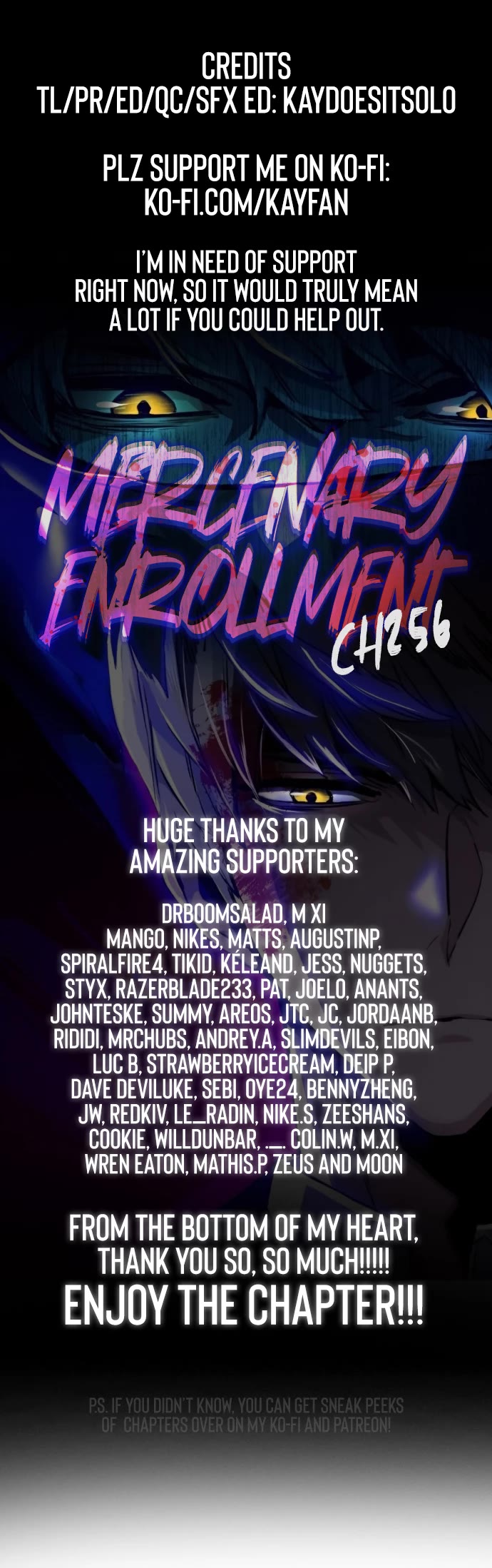 Mercenary Enrollment chapter 256 page 1