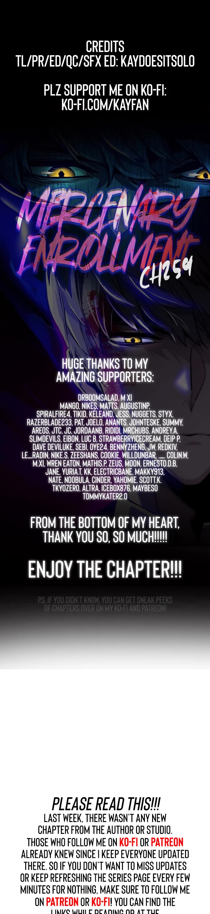 Mercenary Enrollment chapter 259 page 1