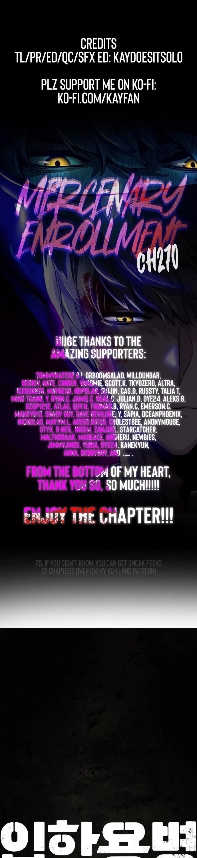 Mercenary Enrollment chapter 270 page 1