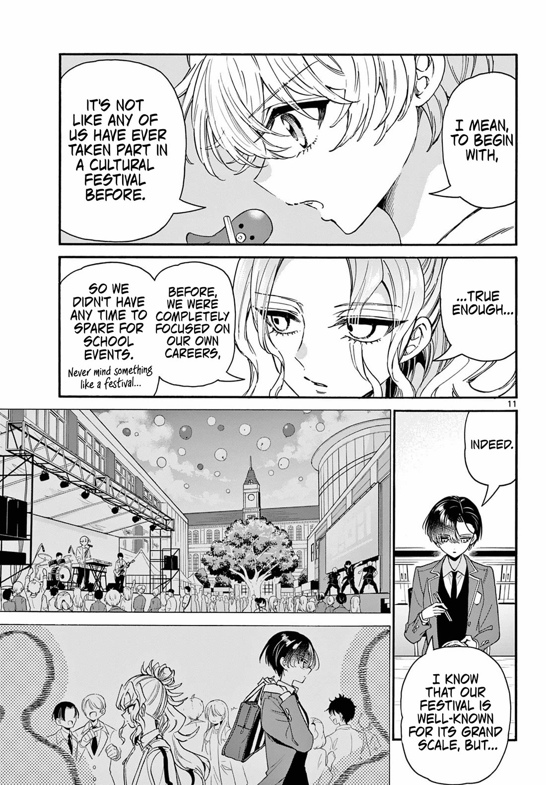 Mikadono Sanshimai wa Angai, Choroi chapter 161 page 11