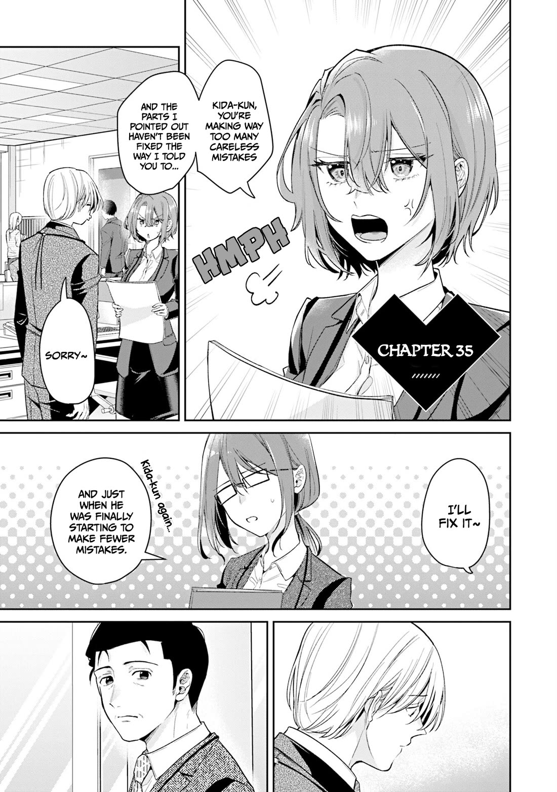 Misato-san is a Bit Cold Towards Her Boss Who Pampers chapter 35 page 1