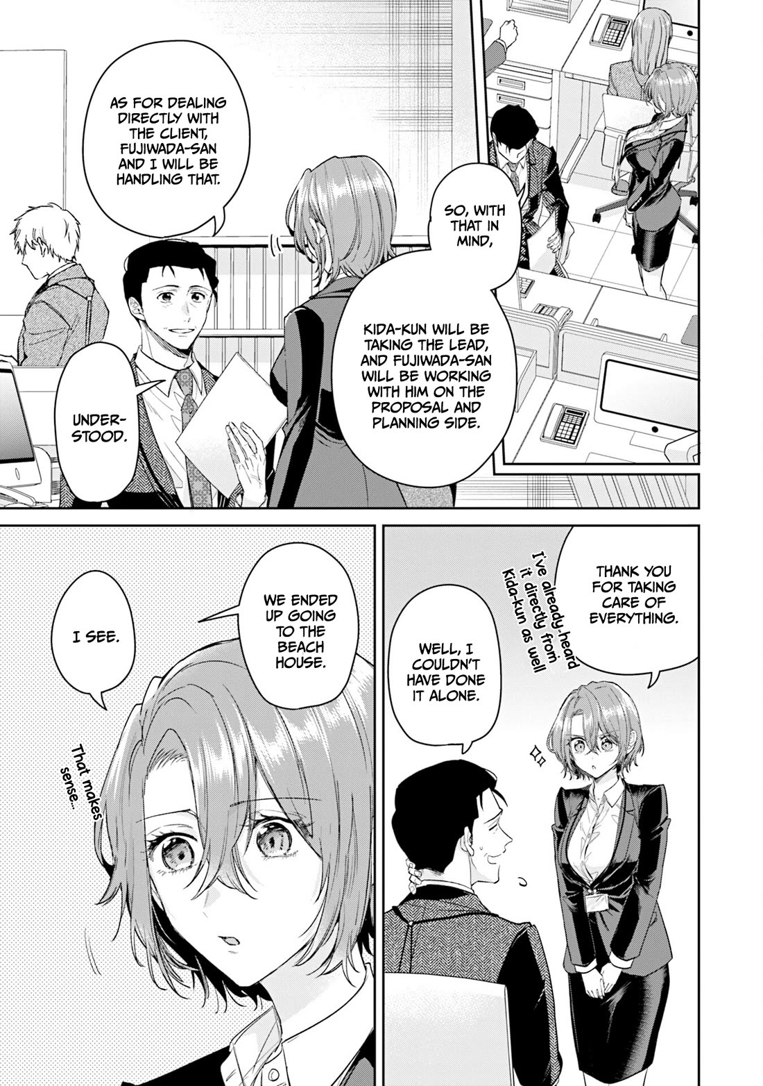 Misato-san is a Bit Cold Towards Her Boss Who Pampers chapter 36 page 17