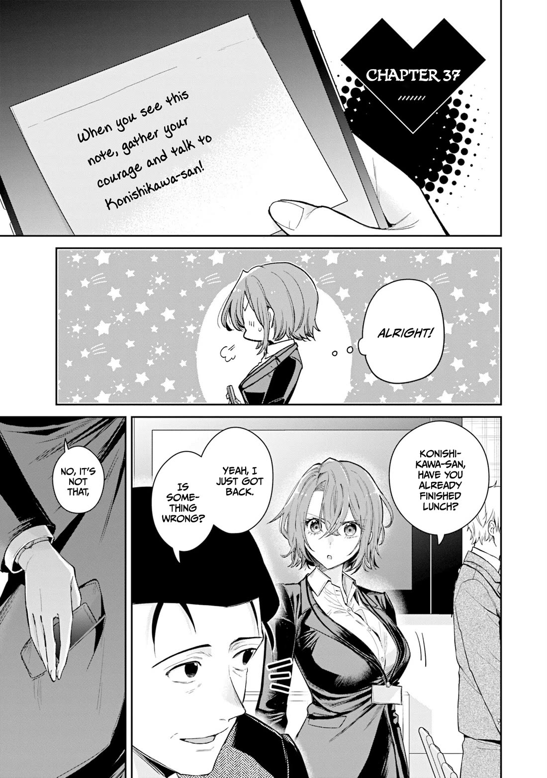 Misato-san is a Bit Cold Towards Her Boss Who Pampers chapter 37 page 1