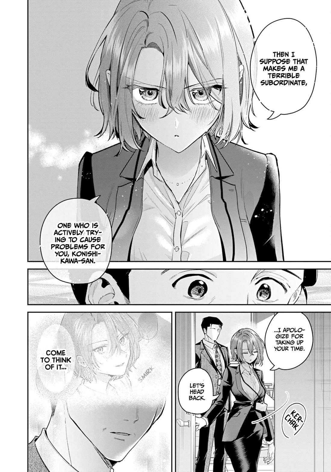 Misato-san is a Bit Cold Towards Her Boss Who Pampers chapter 37 page 18