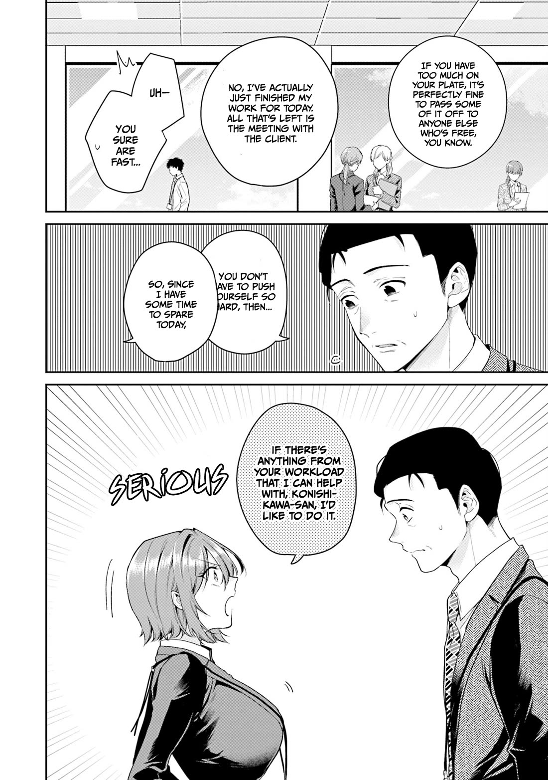 Misato-san is a Bit Cold Towards Her Boss Who Pampers chapter 37 page 6