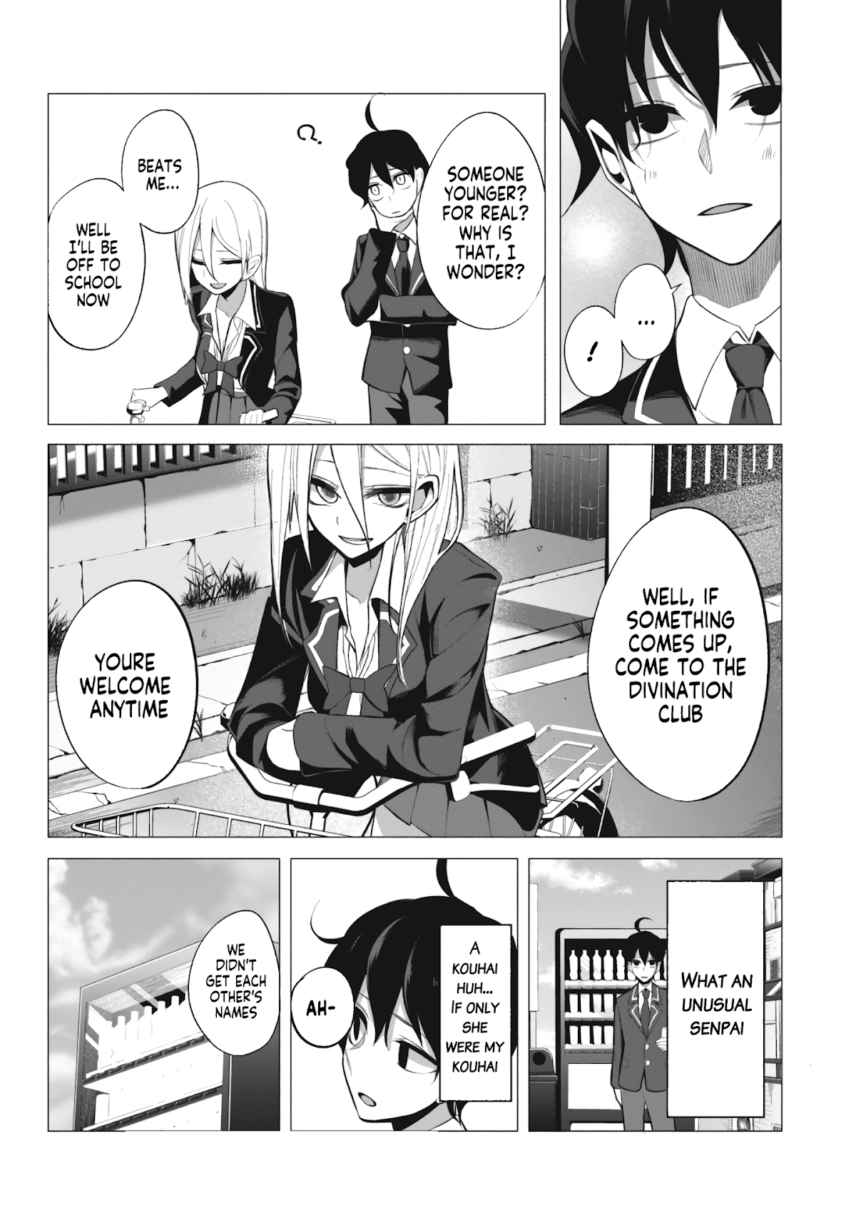 Mizuki-senpai no Koi Uranai chapter 1 page 9