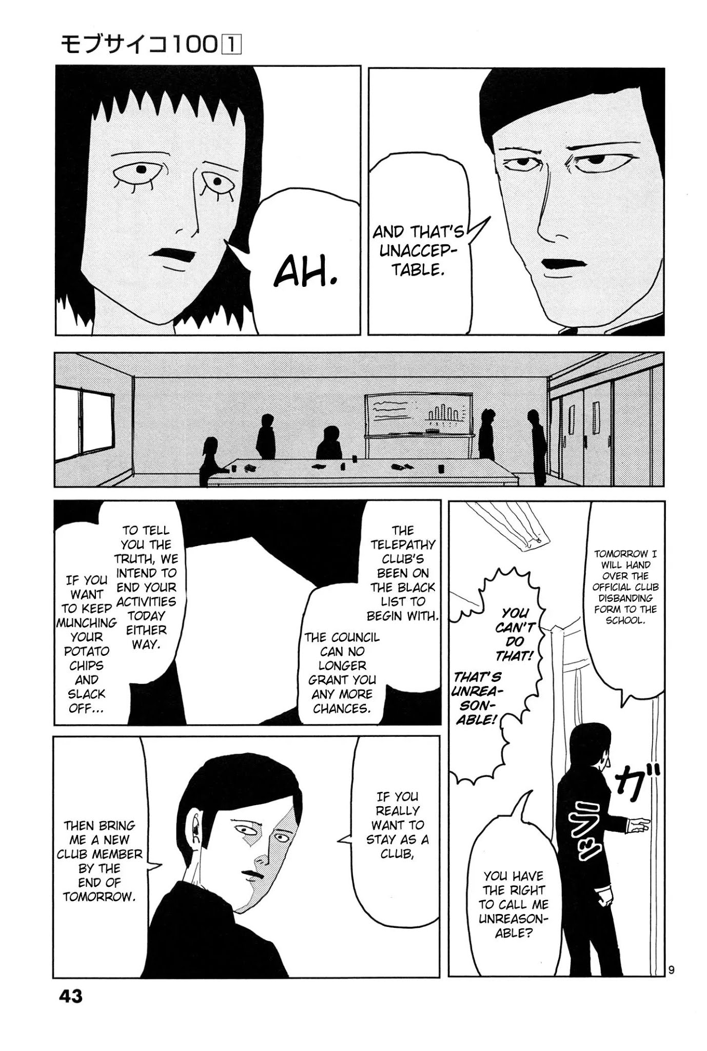 Mob Psycho 100 chapter 3 page 9