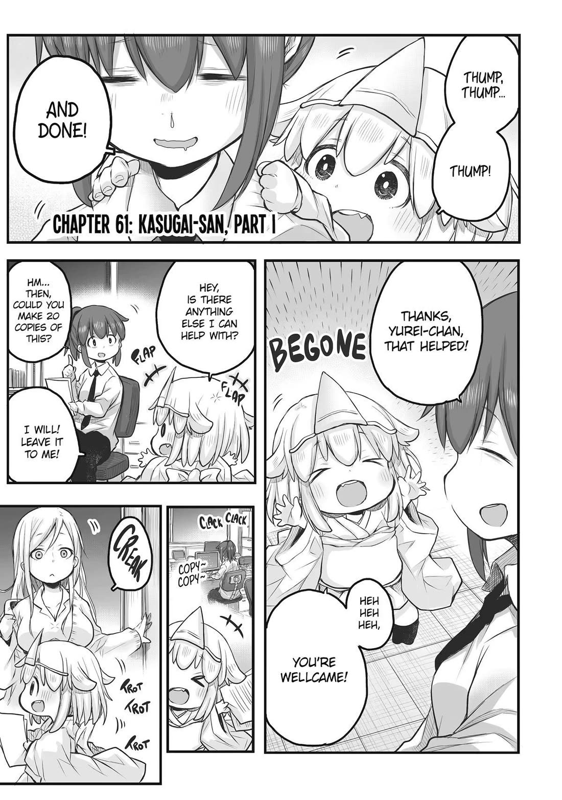 Ms. Corporate Slave Wants to be Healed by a Loli Spirit chapter 61 page 1