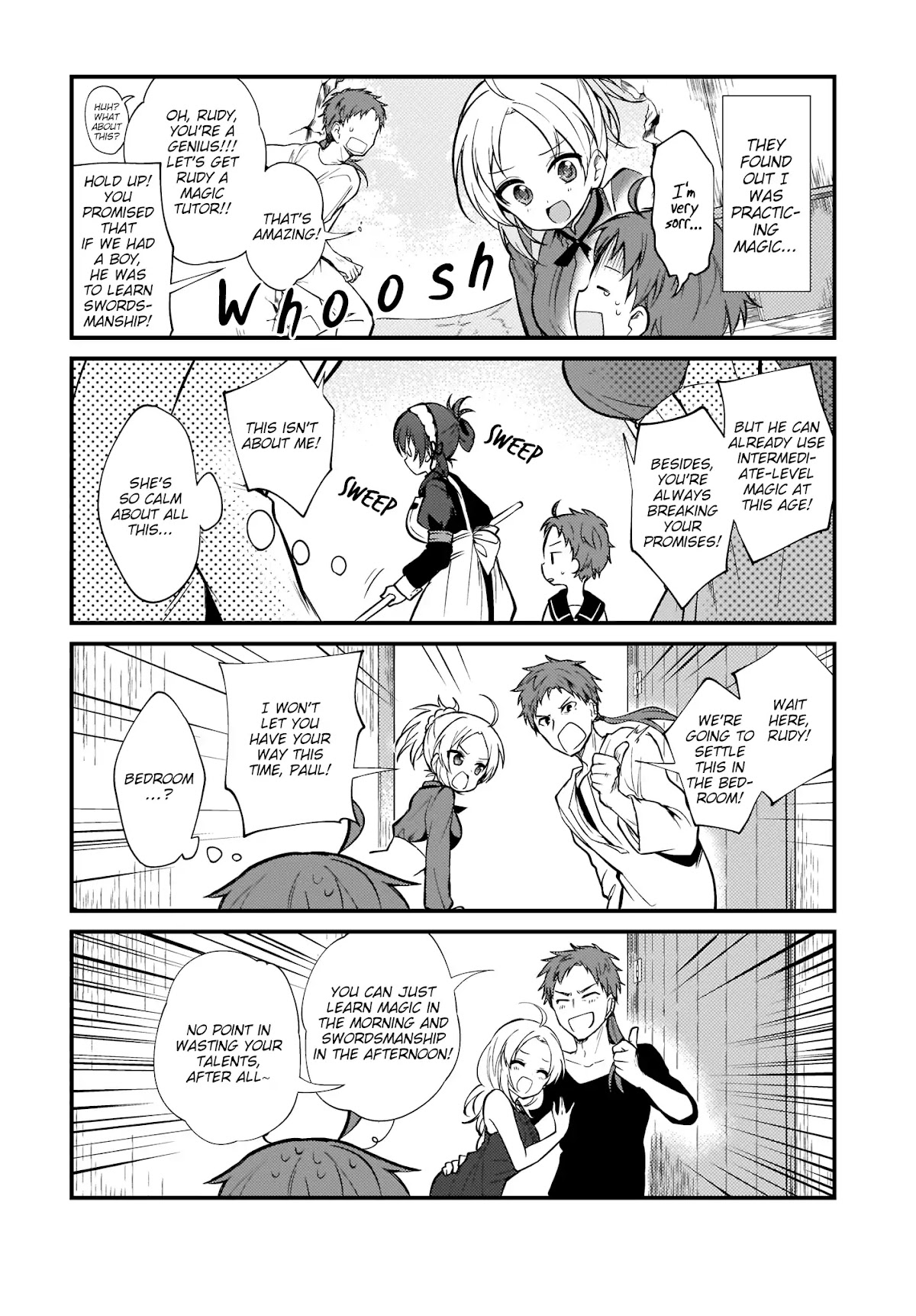 Mushoku Tensei: Even If It's a 4-Koma, I'll Get Serious chapter 1 page 6