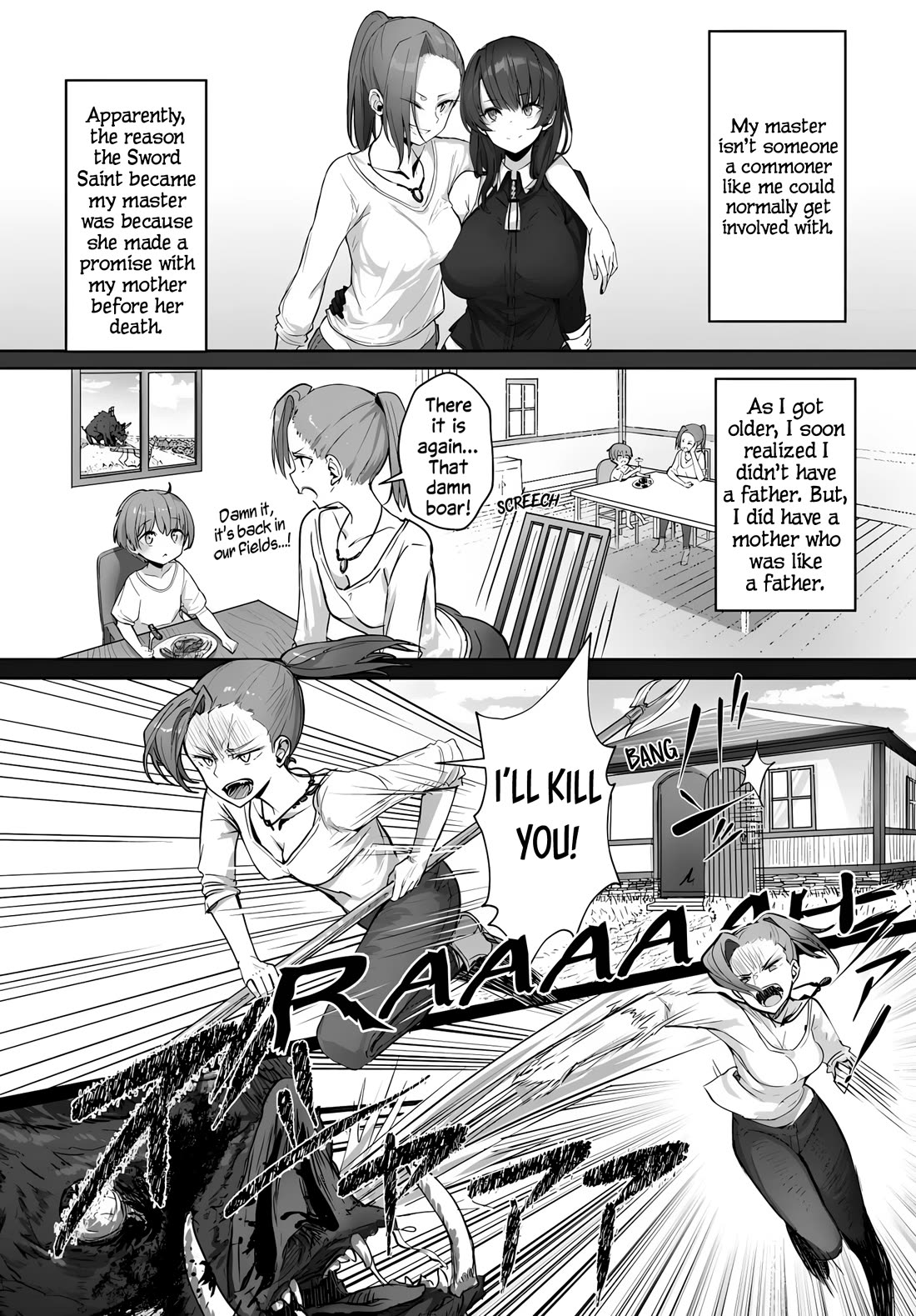 My Female Sword Master, Whom I Live With, Is So Cute That I'm Happy Every Day chapter 1 page 15