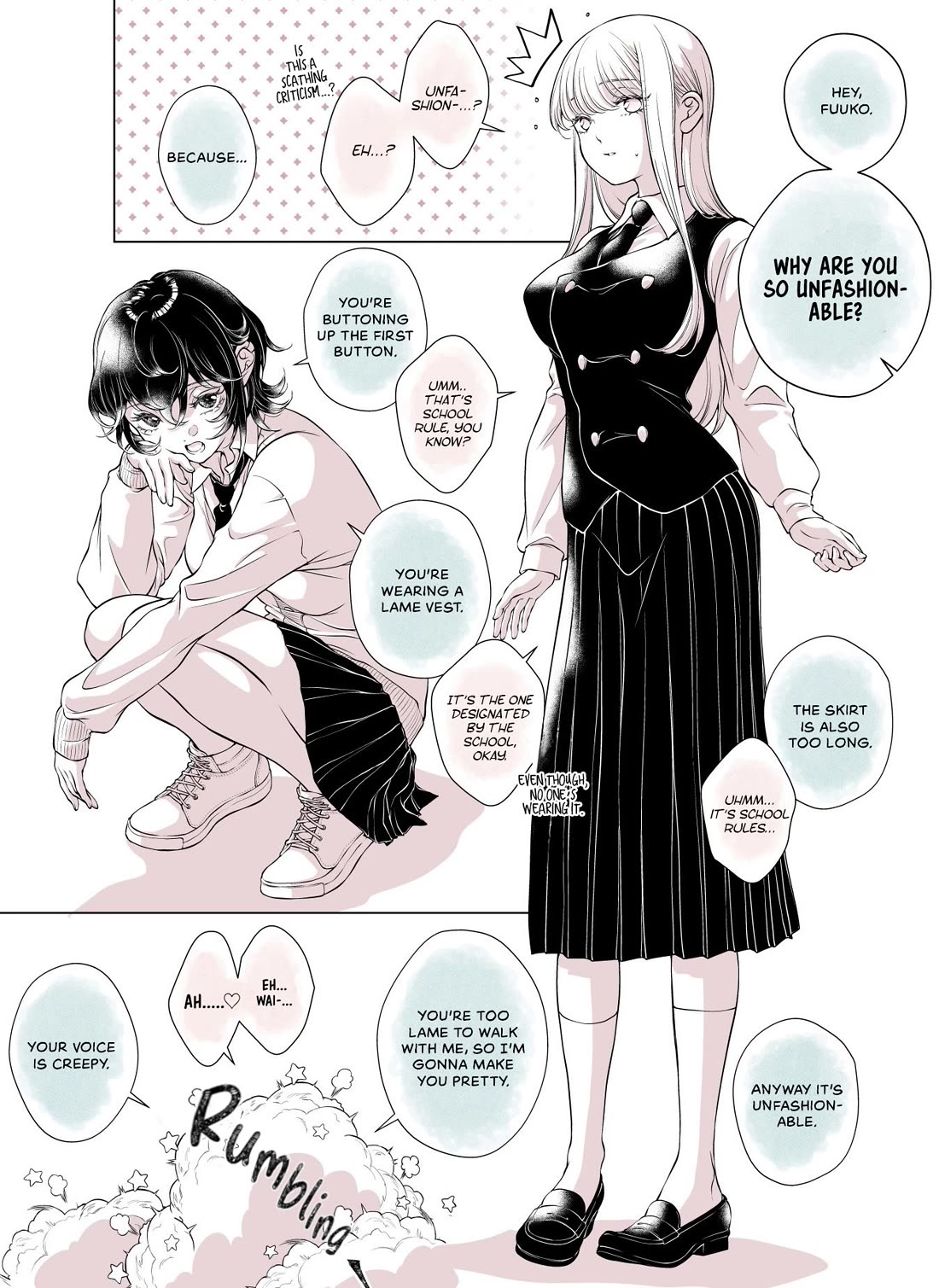 My Girlfriend's Not Here Today chapter 8.5 page 1