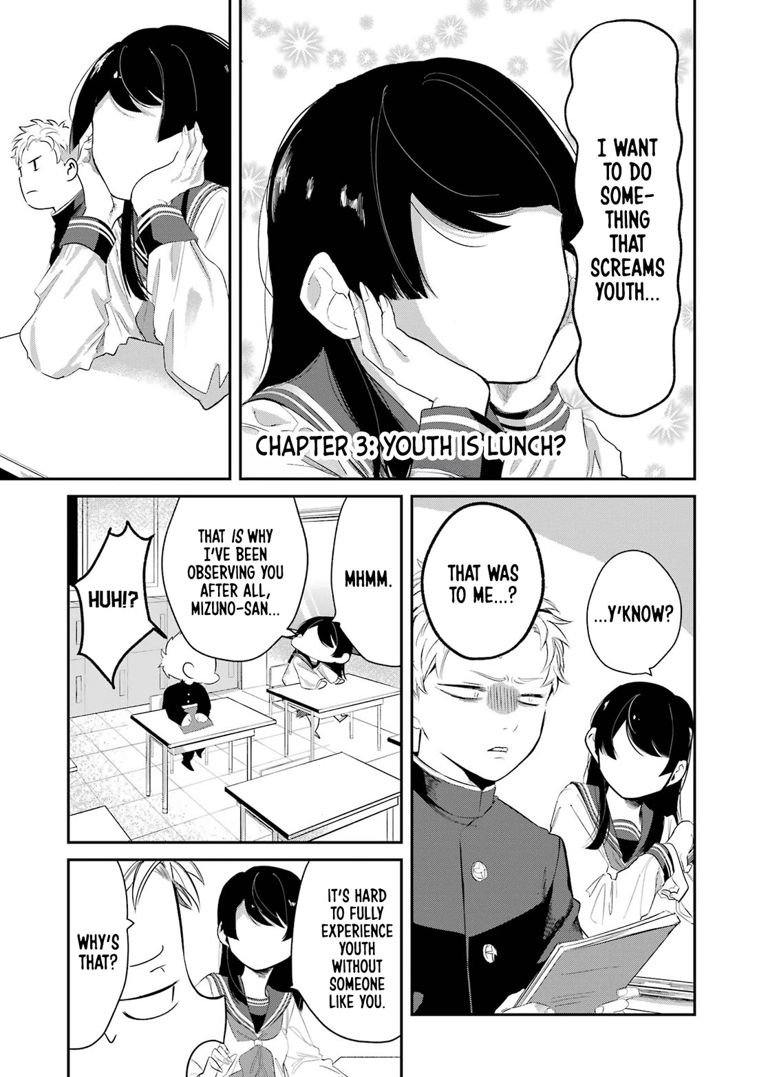 My Seatmate Wakao-san's Face Is Almost Visible but It's Not chapter 3 page 1