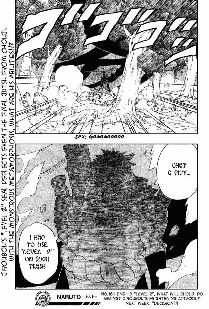 Naruto chapter 189 page 18