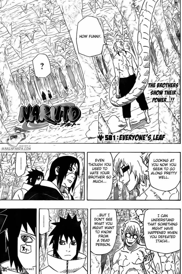 Naruto chapter 581 page 2