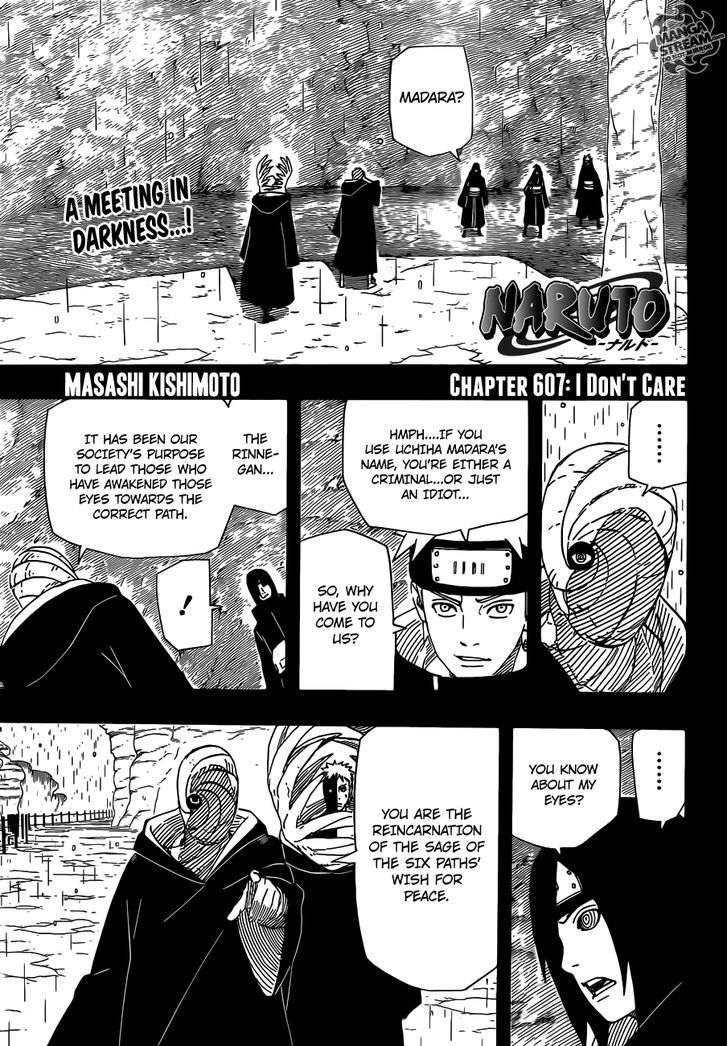 Naruto chapter 607 page 1