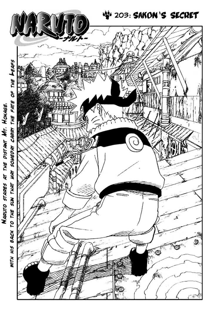 Naruto chapter 203 page 1