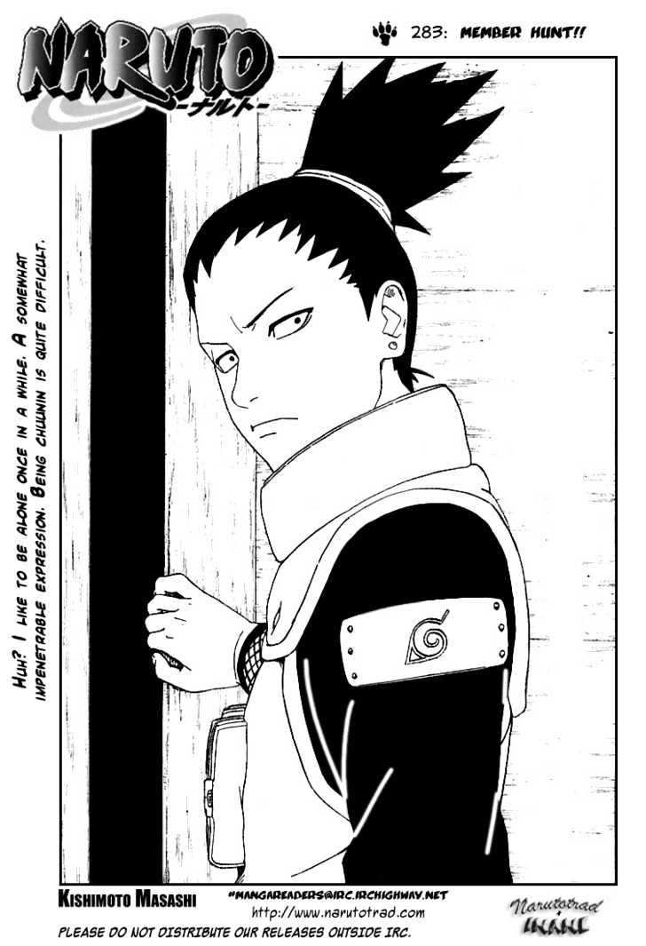 Naruto chapter 283 page 1