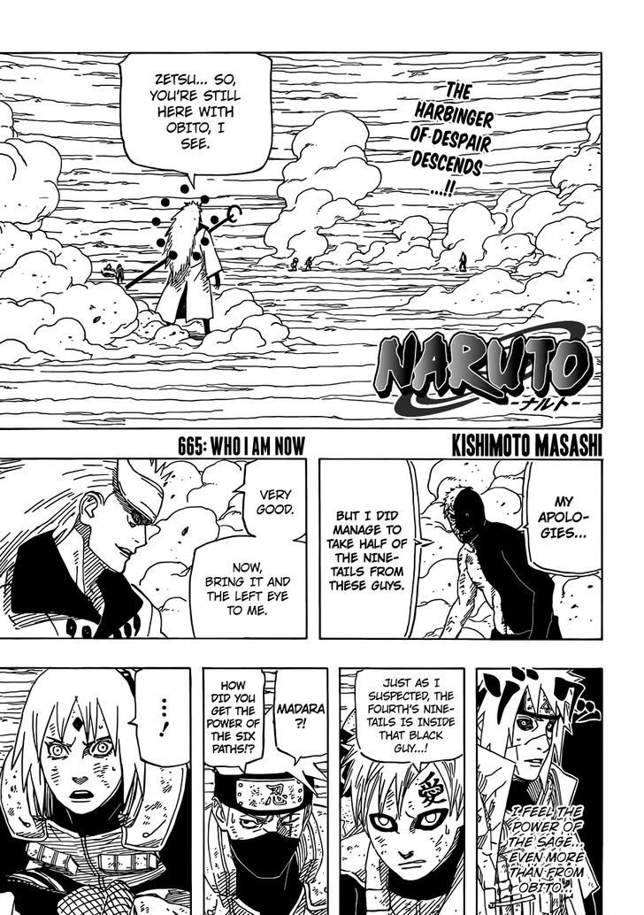 Naruto chapter 665 page 1