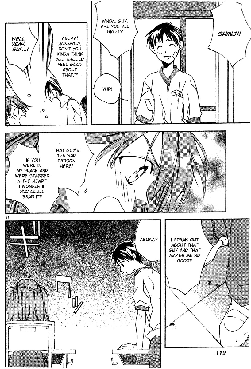 Neon Genesis Evangelion: Koutetsu no Girlfriend 2nd chapter 3 page 34