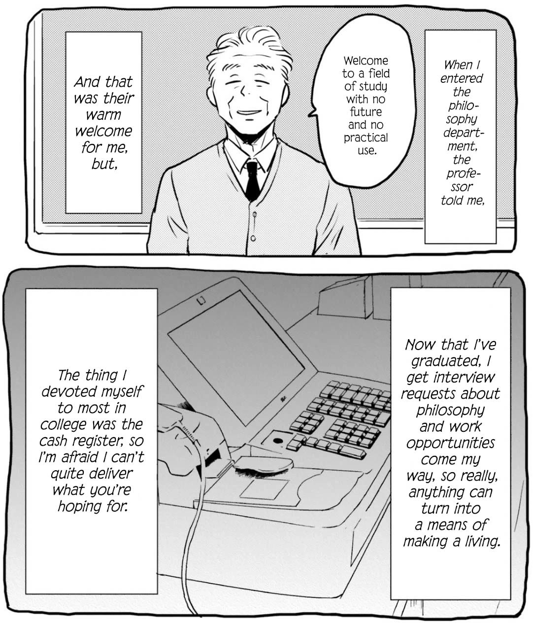 Nietzsche-sensei - Konbini ni, Satori Sedai no Shinjin ga Maiorita chapter 74 page 21