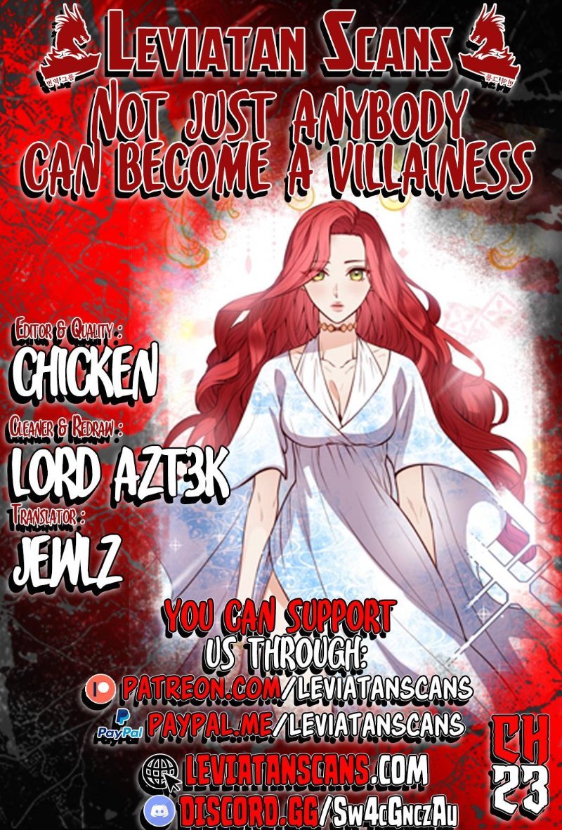 Not Just Anyone Can Become a Villainess chapter 23 page 1