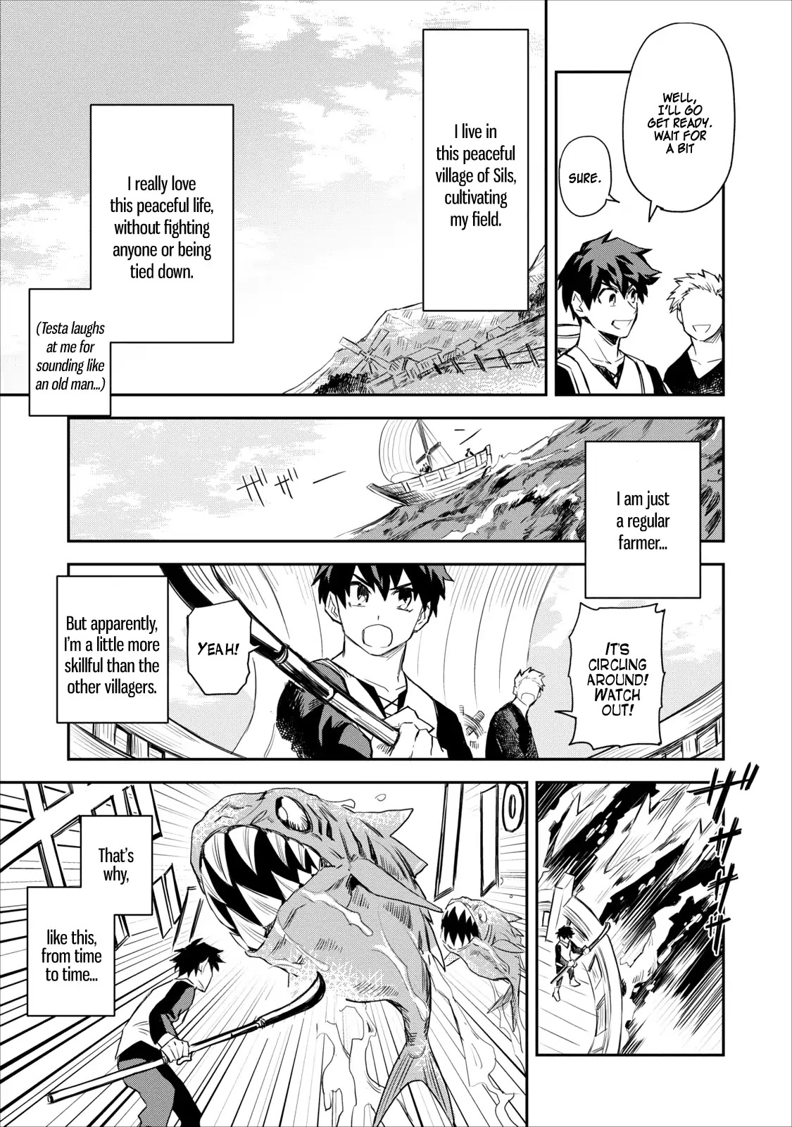 Noumin Kanren no Skill bakka Agetetara Naze ka Tsuyoku Natta chapter 1 page 4