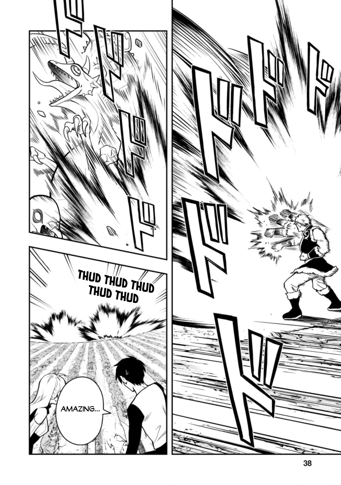 Noumin Kanren no Skill bakka Agetetara Naze ka Tsuyoku Natta chapter 36 page 37