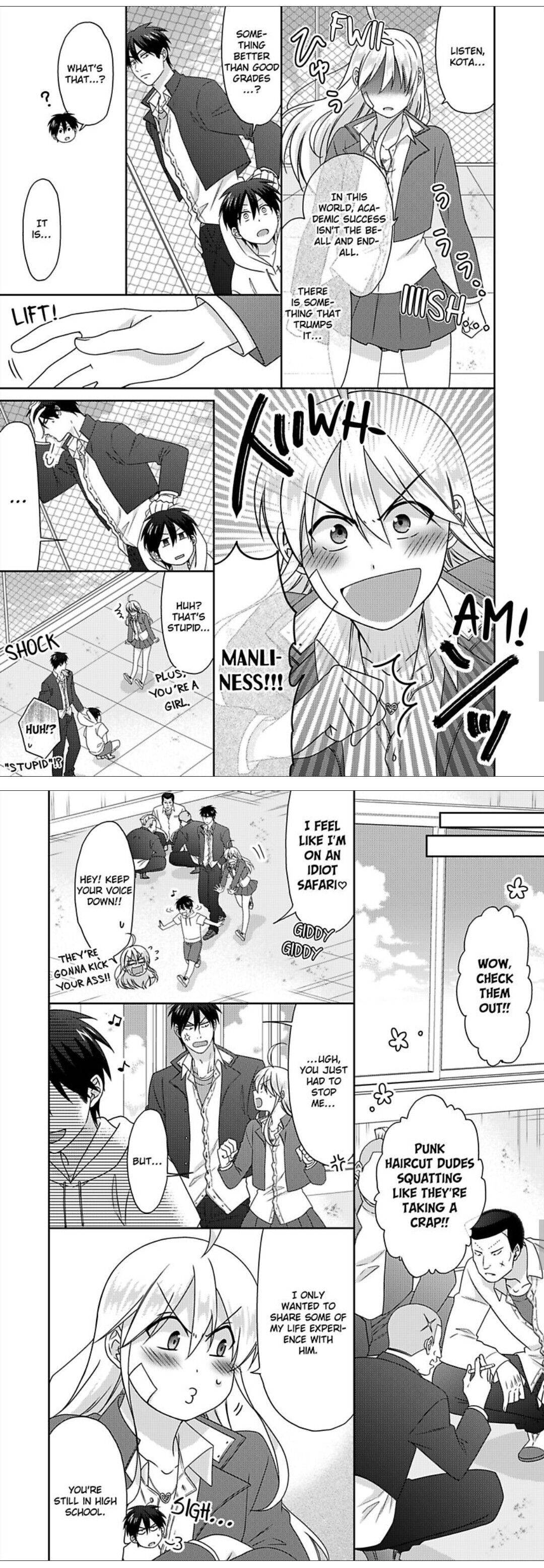 Nyotaika Yankee Gakuen ☆ Ore no Hajimete, Nerawaretemasu. chapter 46 page 4