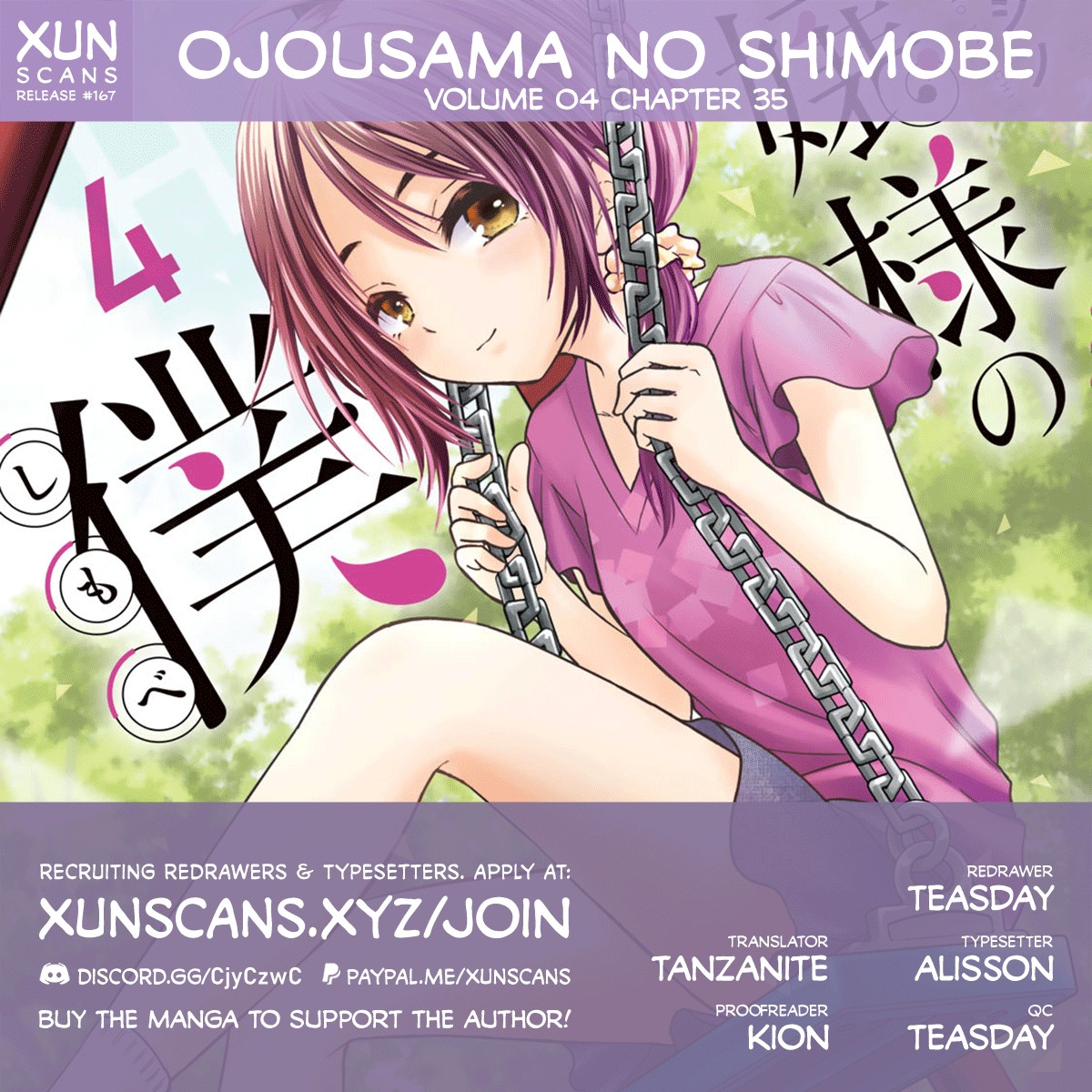 Ojousama no Shimobe chapter 35 page 1