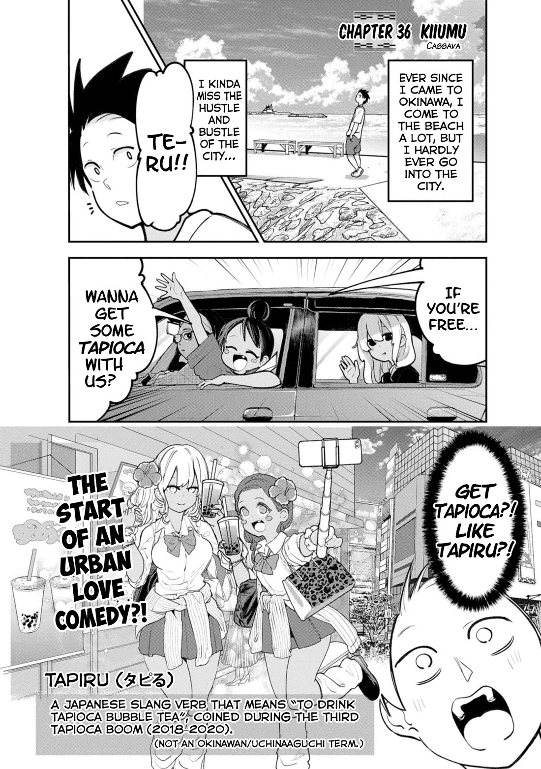 Okinawa de Suki ni Natta Ko ga Hougen Sugite Tsura Sugiru chapter 36 page 1