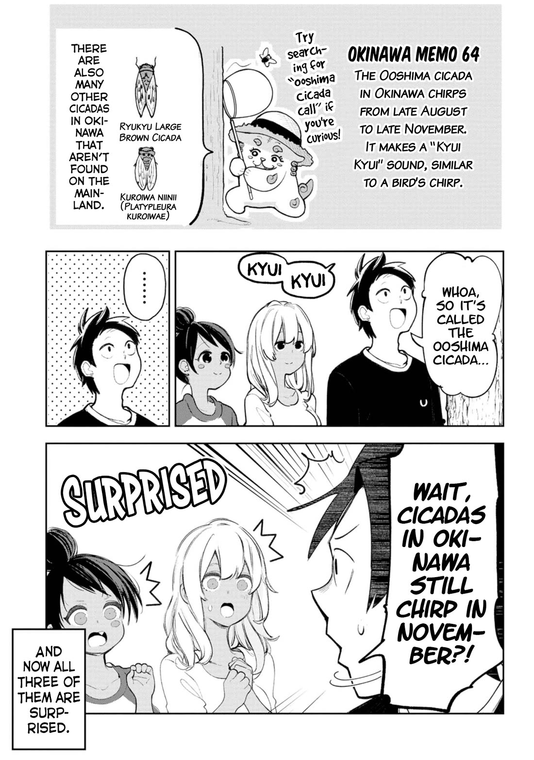 Okinawa de Suki ni Natta Ko ga Hougen Sugite Tsura Sugiru chapter 38 page 3