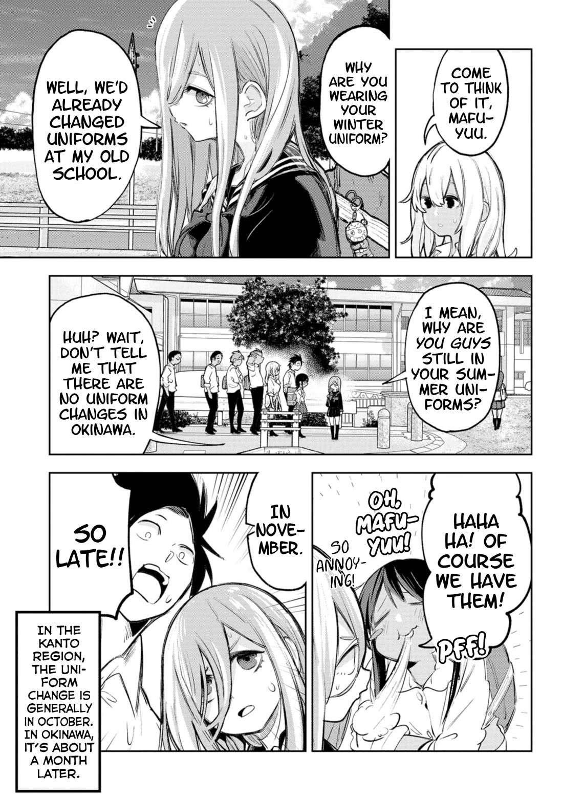 Okinawa de Suki ni Natta Ko ga Hougen Sugite Tsura Sugiru chapter 47 page 2