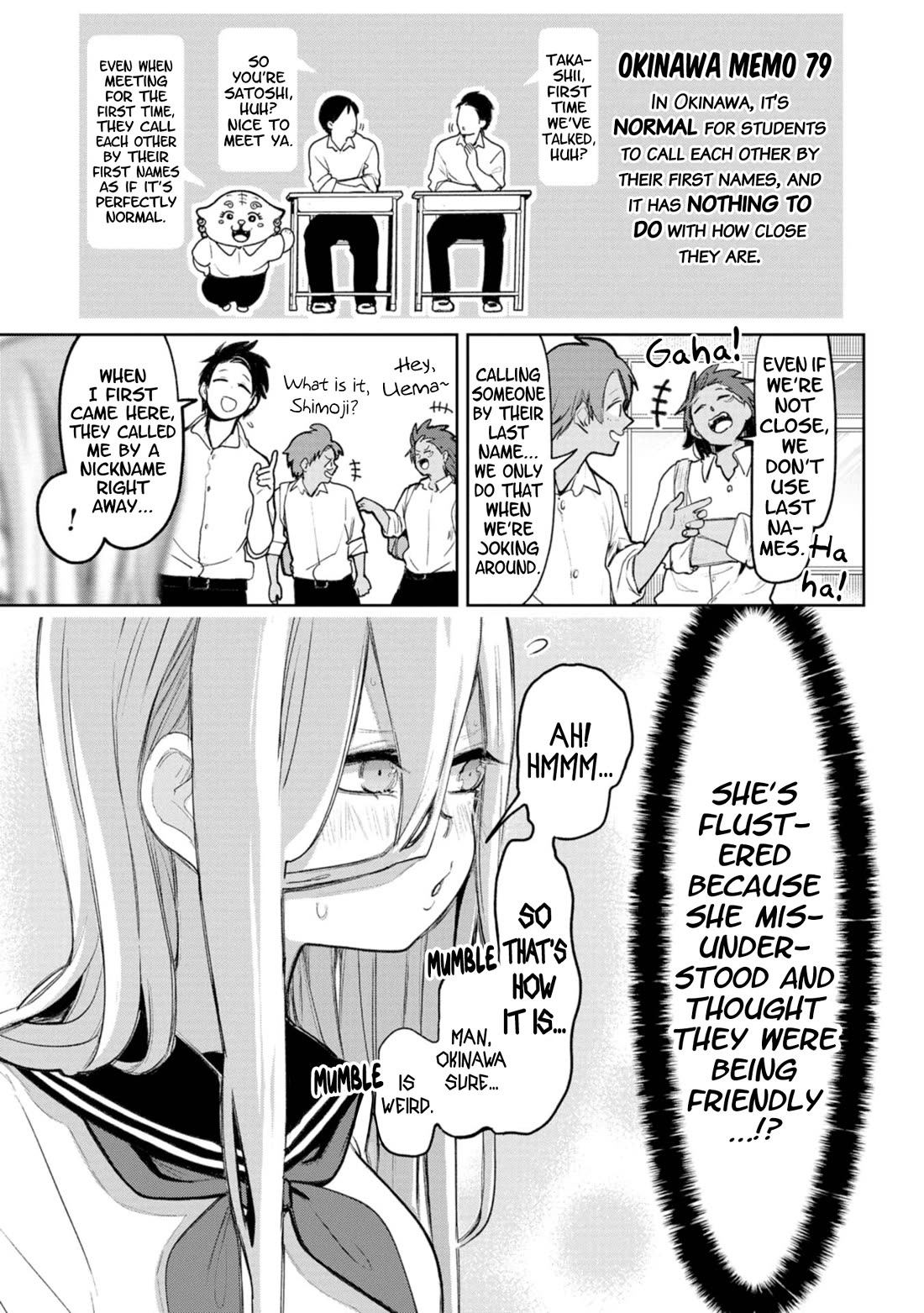 Okinawa de Suki ni Natta Ko ga Hougen Sugite Tsura Sugiru chapter 48 page 3