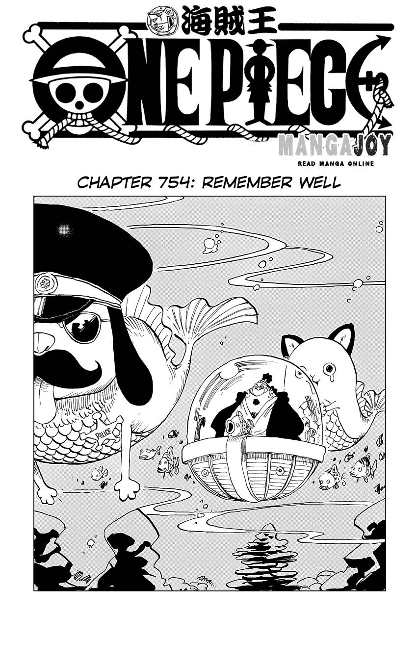 One Piece chapter 754 page 1