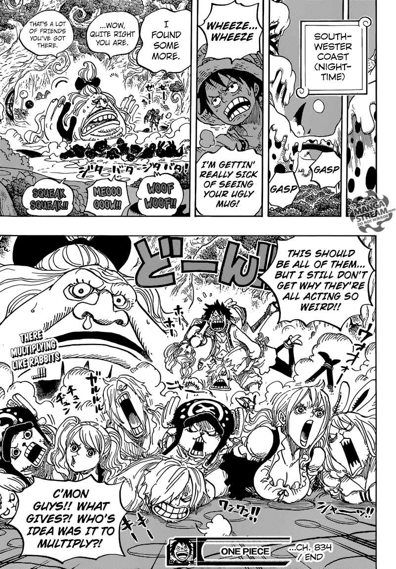 One Piece chapter 834 page 19