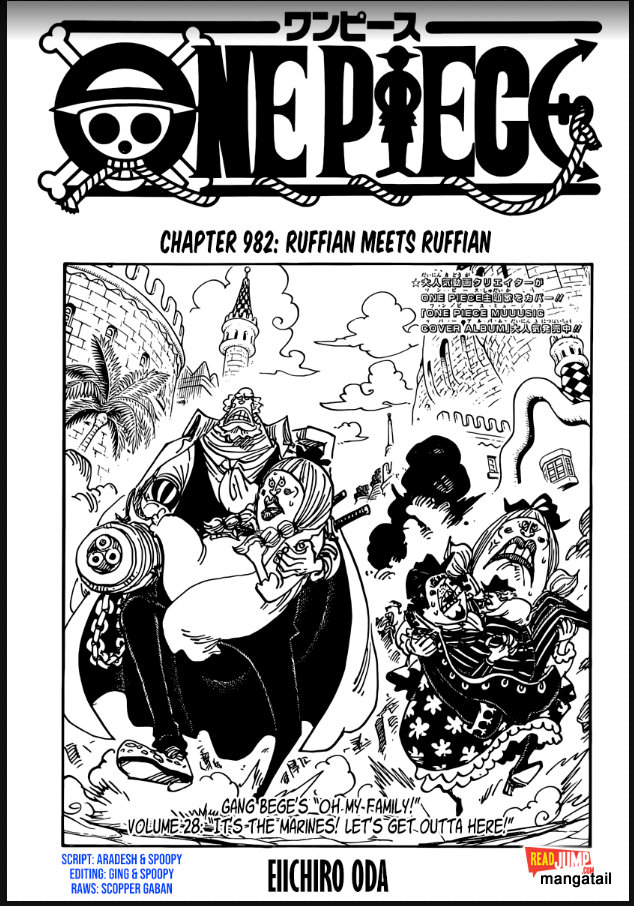 One Piece chapter 982 page 1