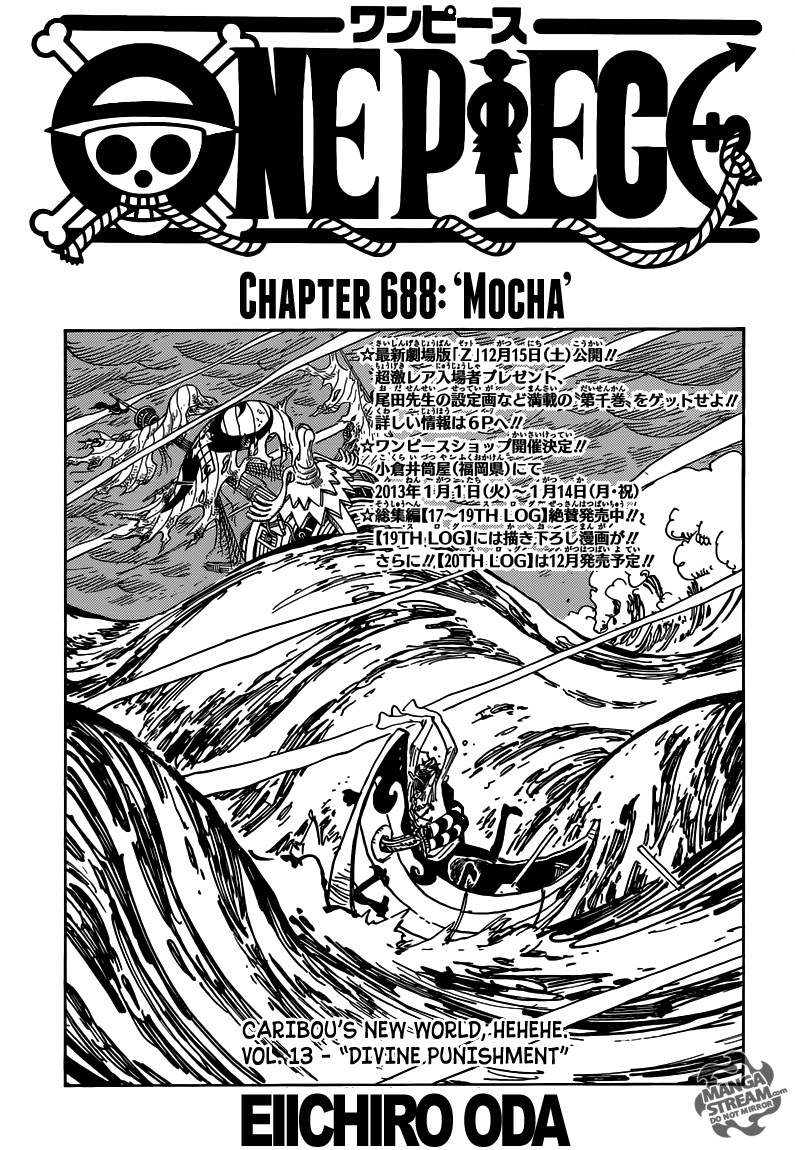 One Piece chapter 688 page 1