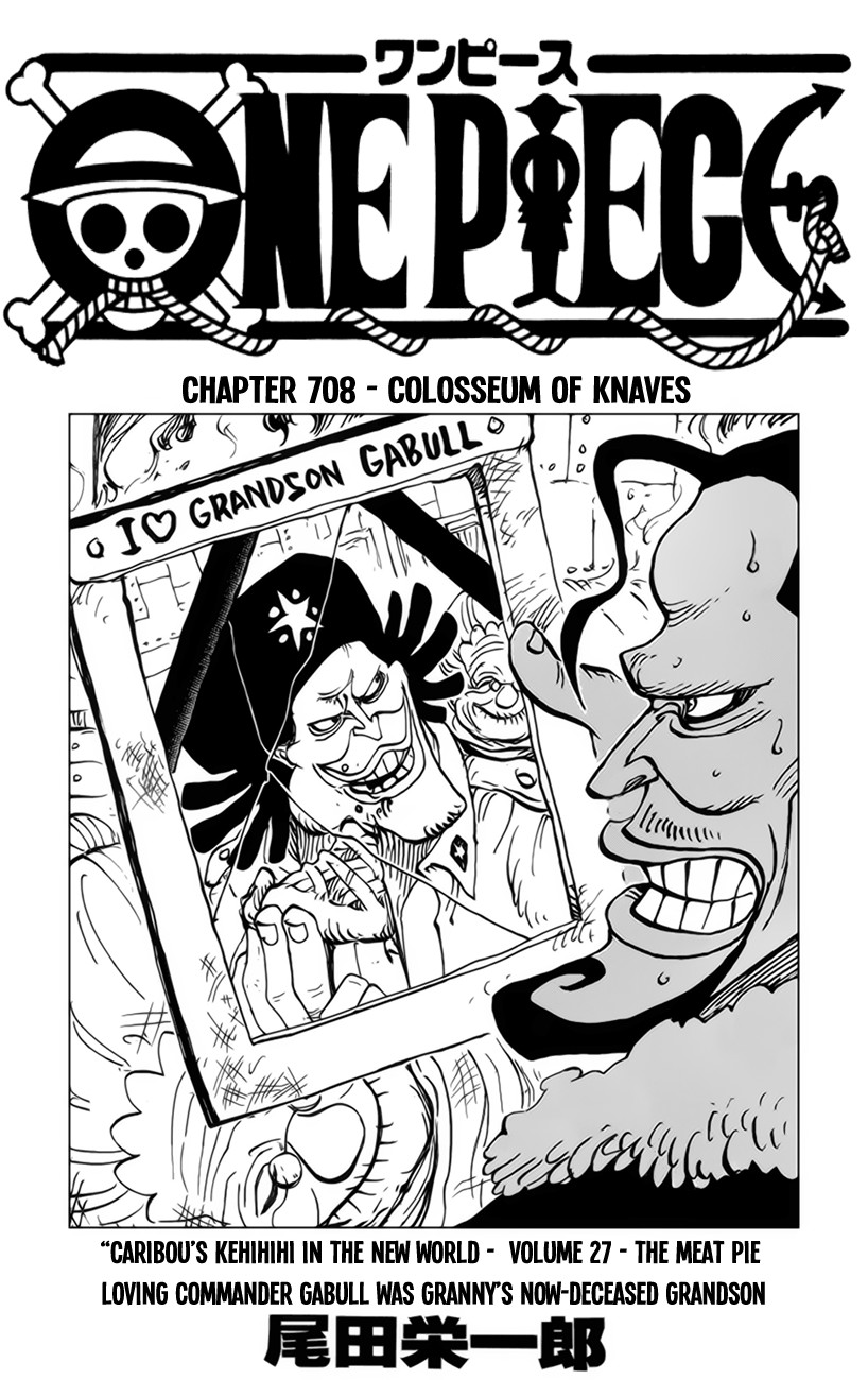One Piece chapter 708 page 1