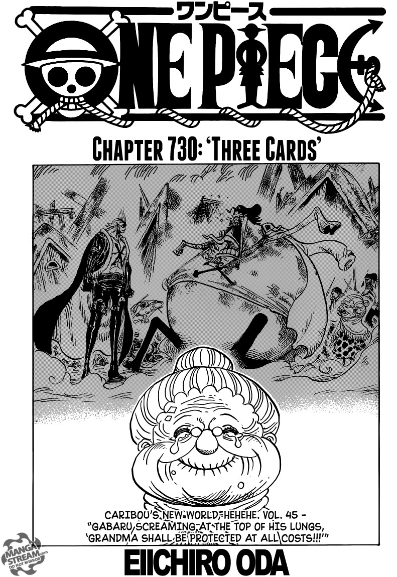 One Piece chapter 730 page 1
