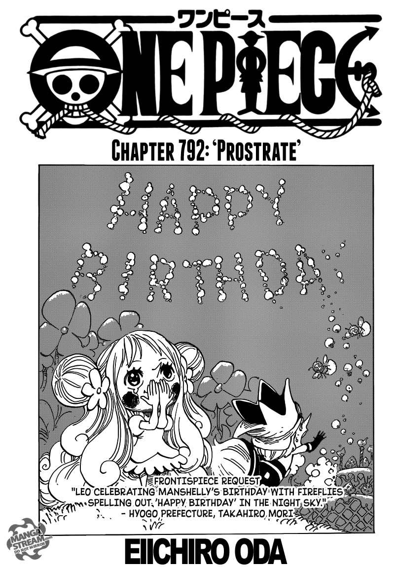 One Piece chapter 792 page 1