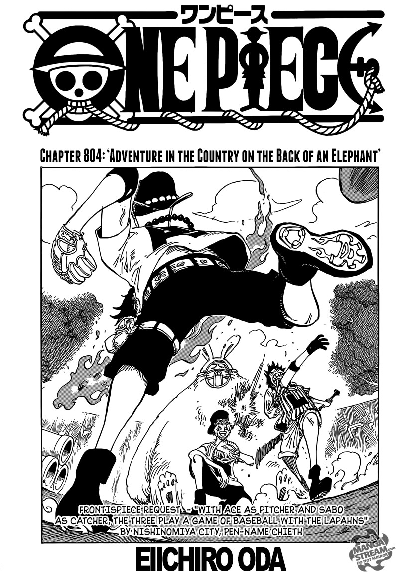 One Piece chapter 804 page 1