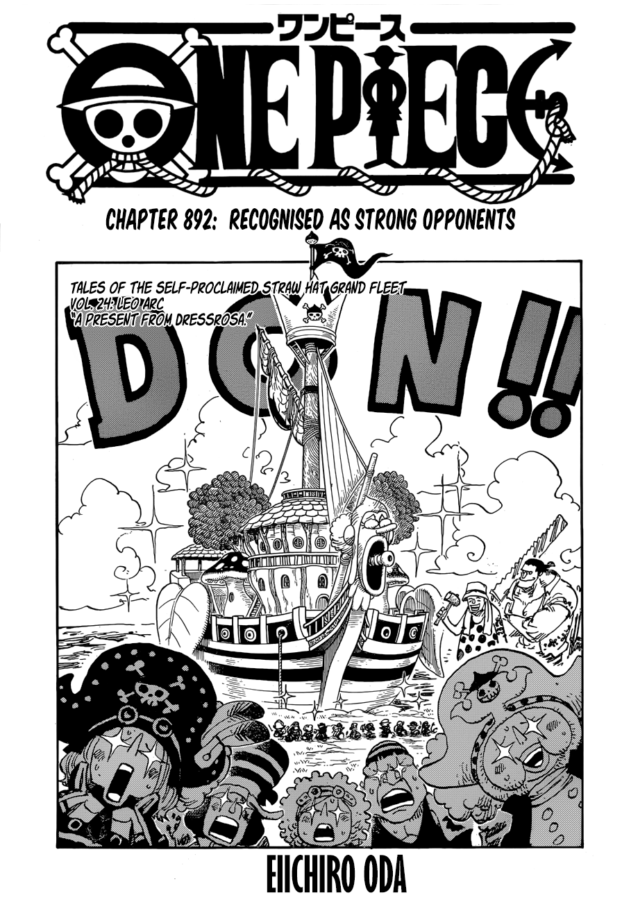 One Piece chapter 892 page 1