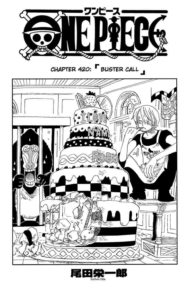 One Piece chapter 420 page 1