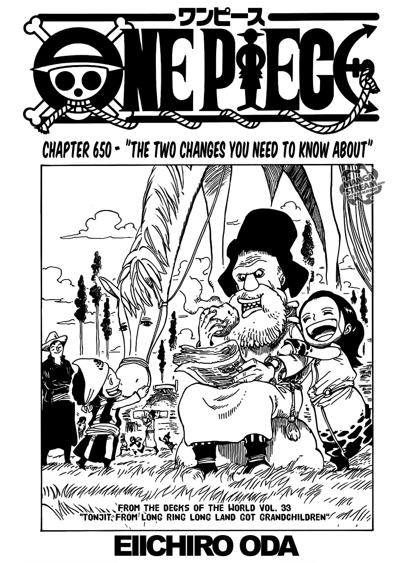 One Piece chapter 650 page 1